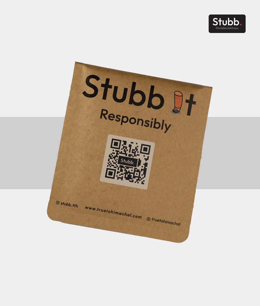 Brown Kraft Stubb Pocket Ashtray