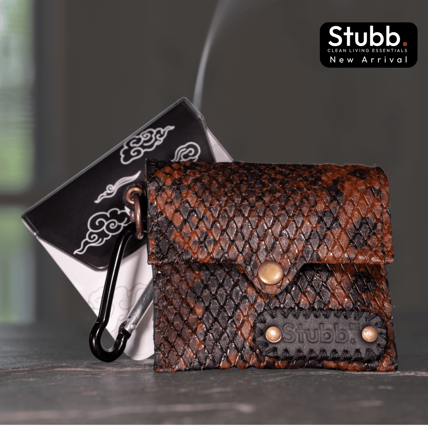 Portable Ashtray Skins - Leather - Brown